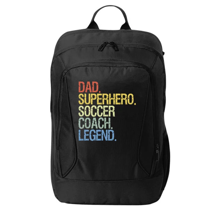 Soccer Coach Dad City Backpack