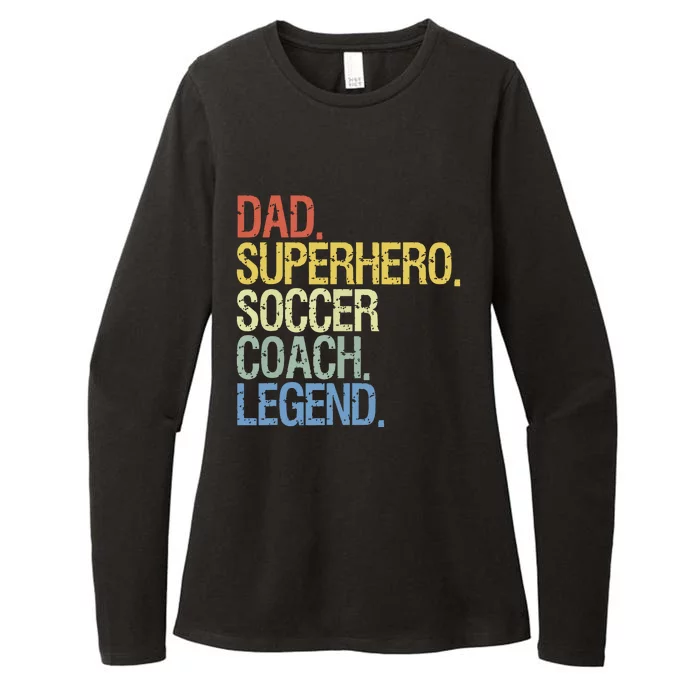 Soccer Coach Dad Womens CVC Long Sleeve Shirt