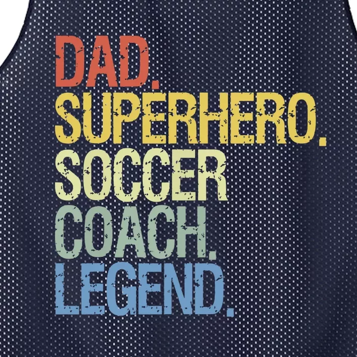 Soccer Coach Dad Mesh Reversible Basketball Jersey Tank