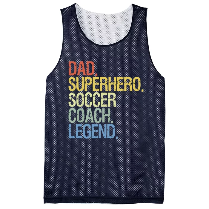 Soccer Coach Dad Mesh Reversible Basketball Jersey Tank