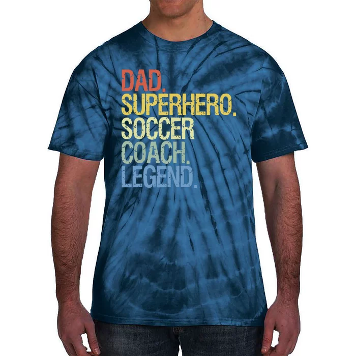 Soccer Coach Dad Tie-Dye T-Shirt