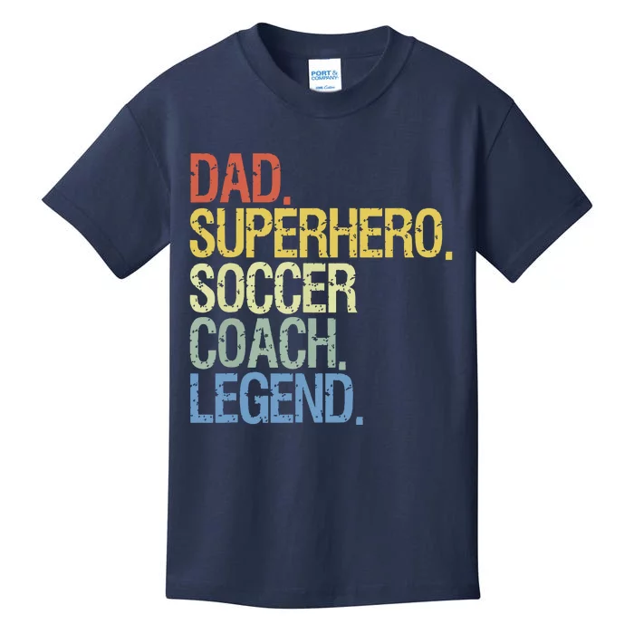 Soccer Coach Dad Kids T-Shirt