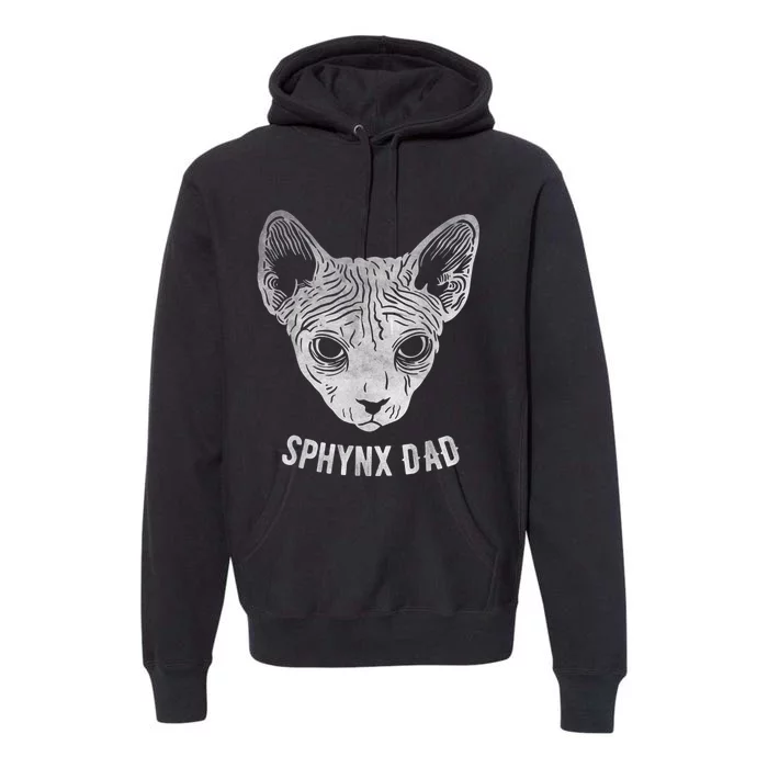 Sphynx Cat Dad Premium Hoodie