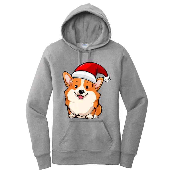 Santa Corgi Dog Dad Mom Boy Girl Christmas Women's Pullover Hoodie