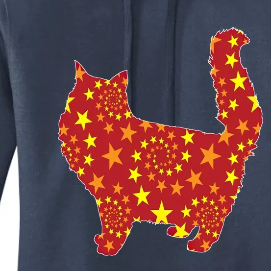 Star Cat Design Unique Meaningful Gift Women's Pullover Hoodie