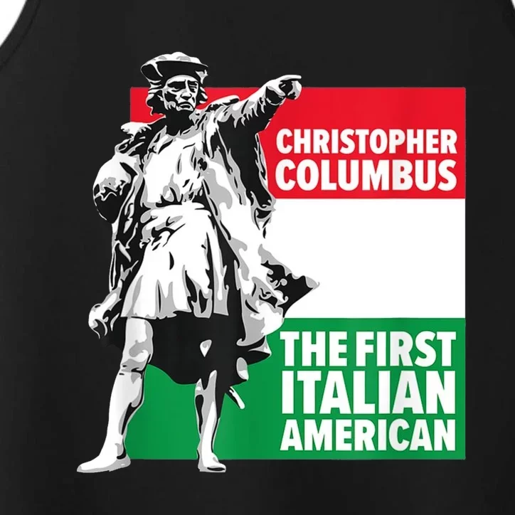 Save Columbus Day Italian Pride Performance Tank