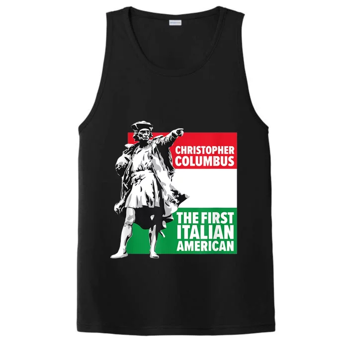 Save Columbus Day Italian Pride Performance Tank