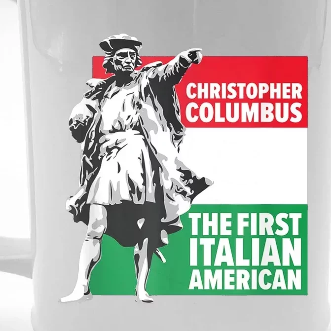 Save Columbus Day Italian Pride Front & Back Beer Stein