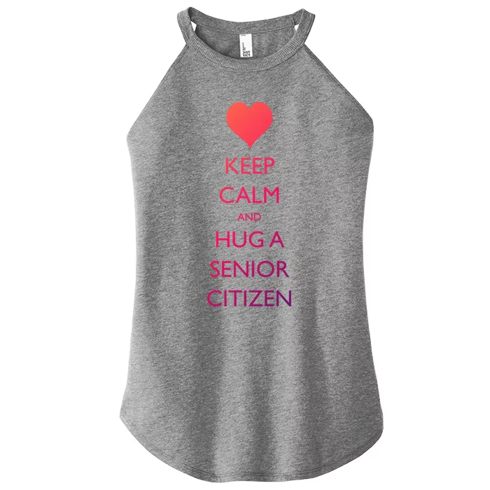 Senior Citizens Day Grandparents Senior Citizen Cute Gift Women’s Perfect Tri Rocker Tank