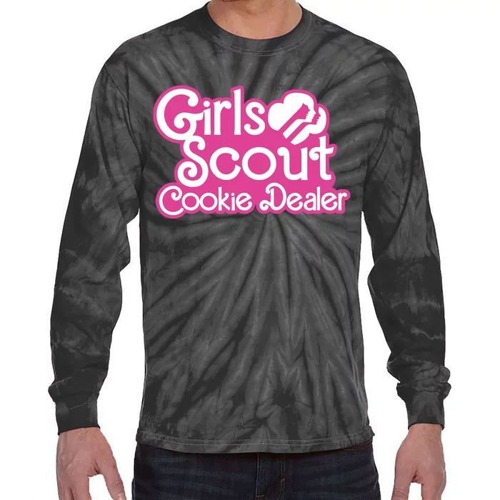 Scout Cookie Dealer Women Funny Tie-Dye Long Sleeve Shirt