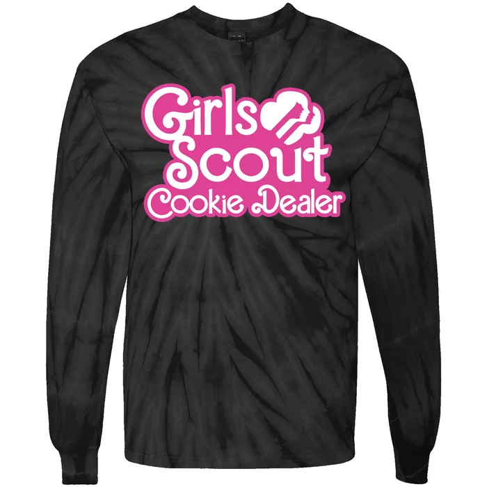 Scout Cookie Dealer Women Funny Tie-Dye Long Sleeve Shirt