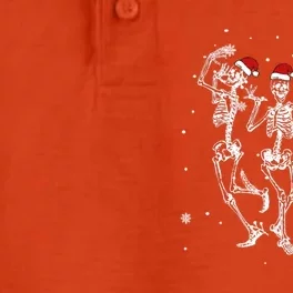 Snow Chirstmas Dabbing Dancing Skeleton Xmas Santa Hats Gift Dry Zone Grid Performance Polo