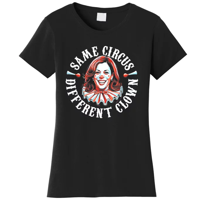 Same Circus Different Clown Anti Kamala 2024 Women's T-Shirt