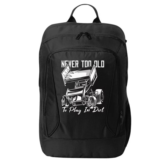 SPRINT CAR DIRT TRACK RACING Play In Dirt City Backpack