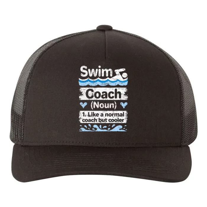 Swim Coach Definition Swimming Coach Yupoong Adult 5-Panel Trucker Hat