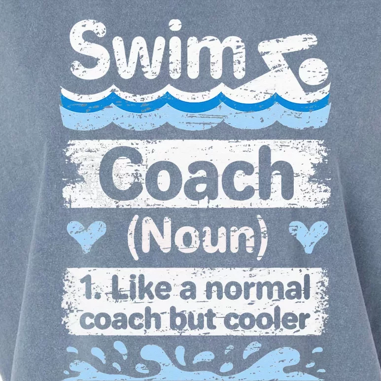 Swim Coach Definition Swimming Coach Garment-Dyed Women's Muscle Tee