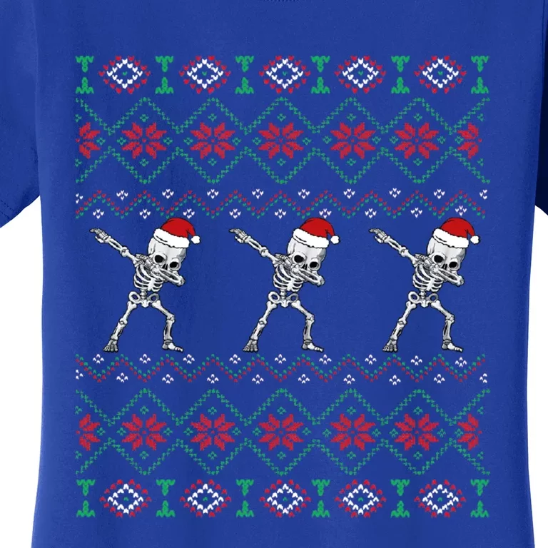 Snow Christmas Dancing Skeleton Xmas Santa Hats Meaningful Gift Women's T-Shirt