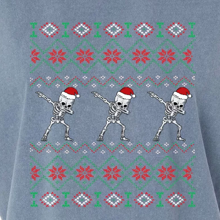 Snow Christmas Dancing Skeleton Xmas Santa Hats Meaningful Gift Garment-Dyed Women's Muscle Tee