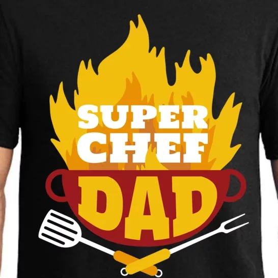 Super Chef Dad Cooking With Fire Meaningful Gift Pajama Set