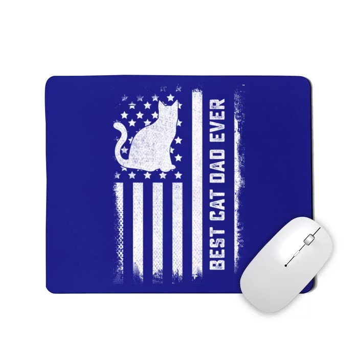 S Cat Dad Us Flag Kitty Daddy Dad Christmas Fathers Day Gift Mousepad