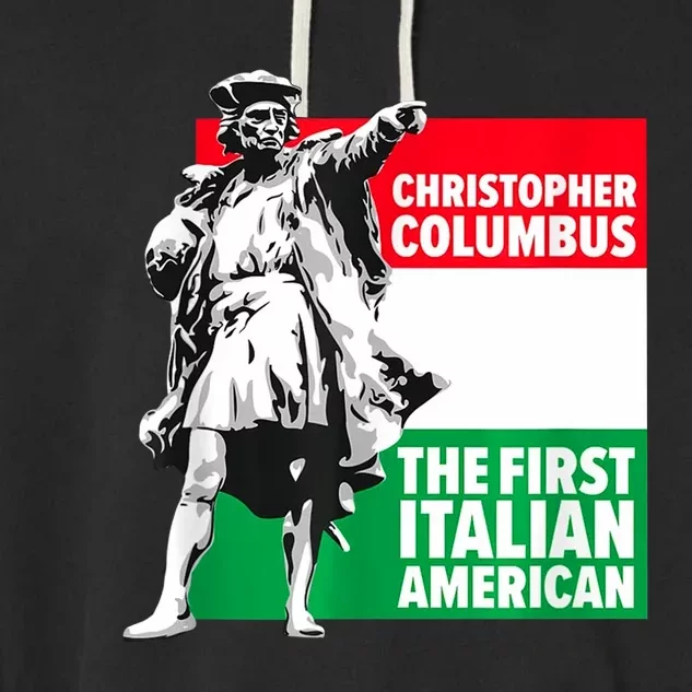 Save Columbus Day Italian Pride Garment-Dyed Fleece Hoodie