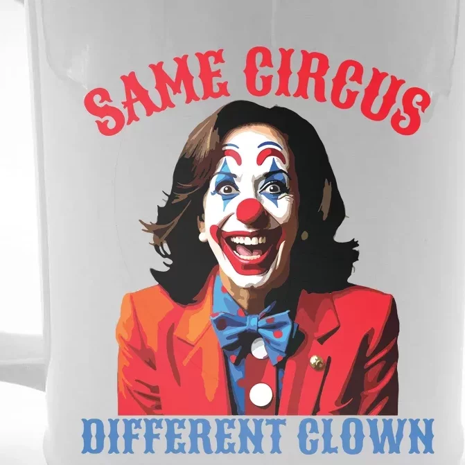 Same Circus Different Clown Funny Kamala Clown 2024 Front & Back Beer Stein