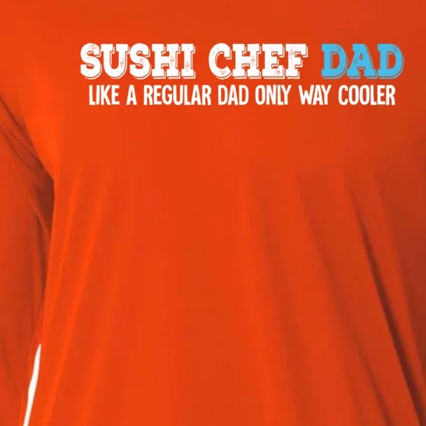 Sushi Chef Dad Gift Cooling Performance Long Sleeve Crew