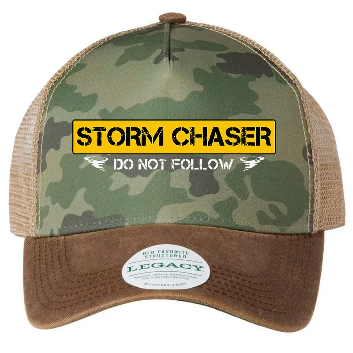 Storm Chaser Do Not Follow Storm Chasing Tornado Legacy Tie Dye Trucker Hat