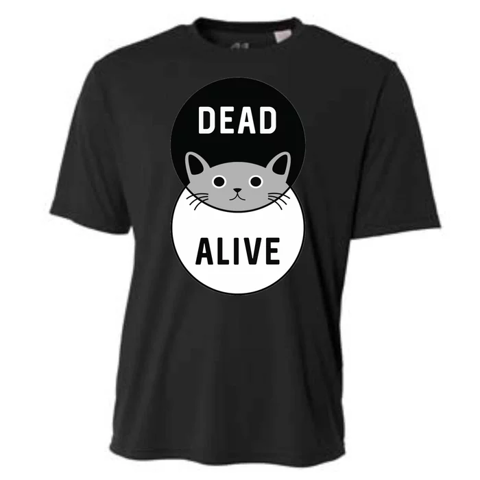 Schrodinger's Cat Dead Or Alive Cooling Performance Crew T-Shirt