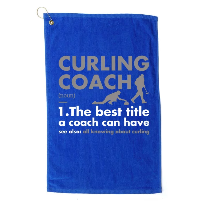 Sport Coach Definition Curling Gift Platinum Collection Golf Towel