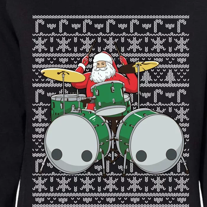 Santa Claus Drummer Drums Percussionist Percussion Christmas Gift Womens California Wash Sweatshirt