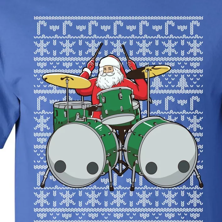 Santa Claus Drummer Drums Percussionist Percussion Christmas Gift Tall T-Shirt