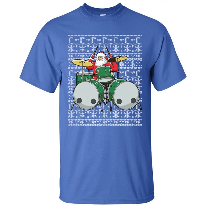 Santa Claus Drummer Drums Percussionist Percussion Christmas Gift Tall T-Shirt