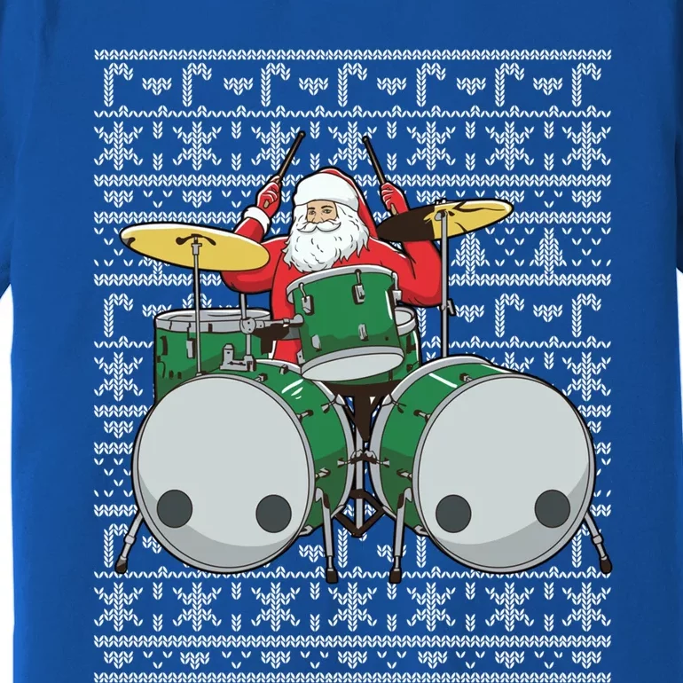 Santa Claus Drummer Drums Percussionist Percussion Christmas Gift Premium T-Shirt