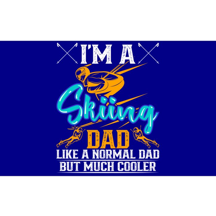 Skiing Cool Dad Ski Cool Adventure Gift Bumper Sticker