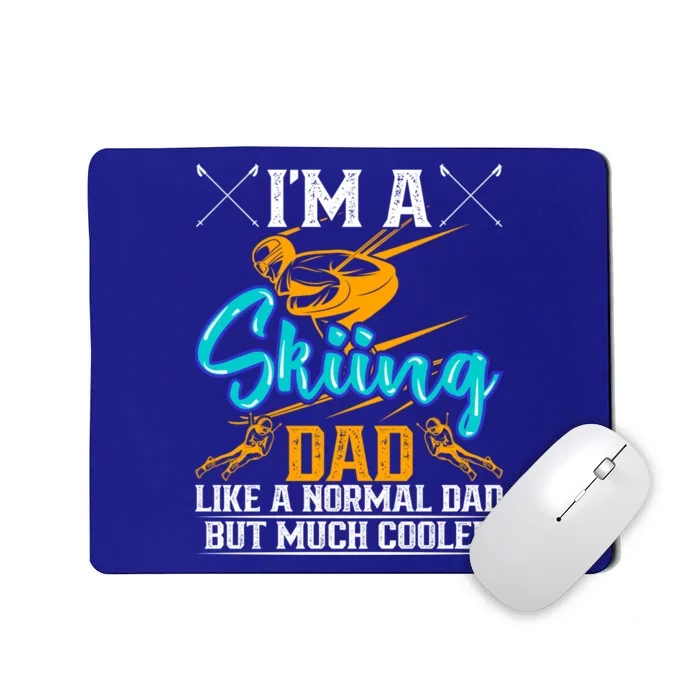 Skiing Cool Dad Ski Cool Adventure Gift Mousepad