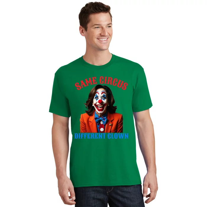 Same Circus Different Clown Funny Kamala Clown 2024 T-Shirt