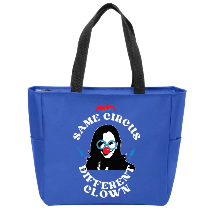 Same Circus Different Clown Funny Kamala Clown Zip Tote Bag