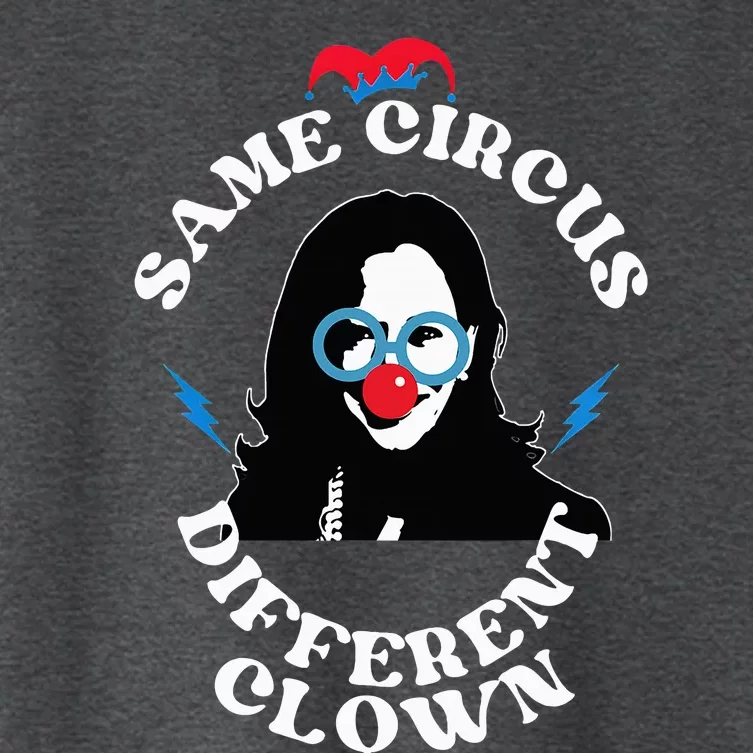 Same Circus Different Clown Funny Kamala Clown Women's Crop Top Tee