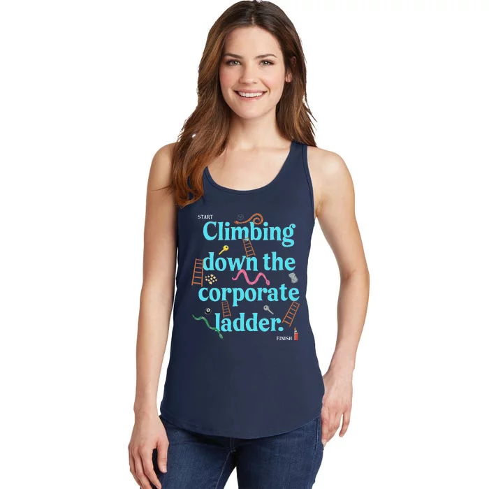 Start Climbing Down The Corporate Ladder Ladies Essential Tank