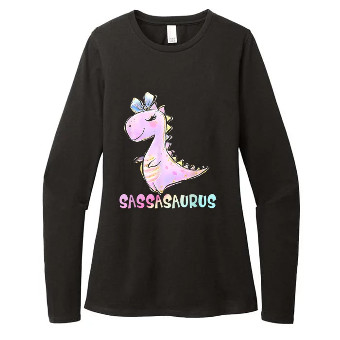 Sassasaurus Cute Dinosaur Funny Gifts For Womens CVC Long Sleeve Shirt