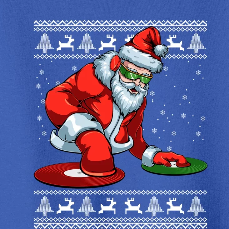 Santa Claus Dj Music Lover Merry Christmas Xmas Party Tee Cute Gift Toddler T-Shirt