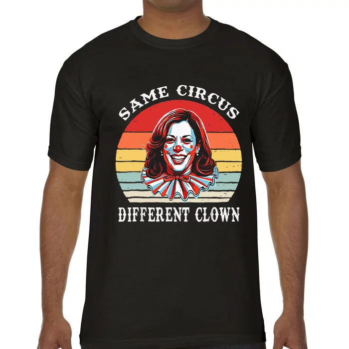 Same Circus Different Clown Funny Kamala Harris Clown Comfort Colors T-Shirt