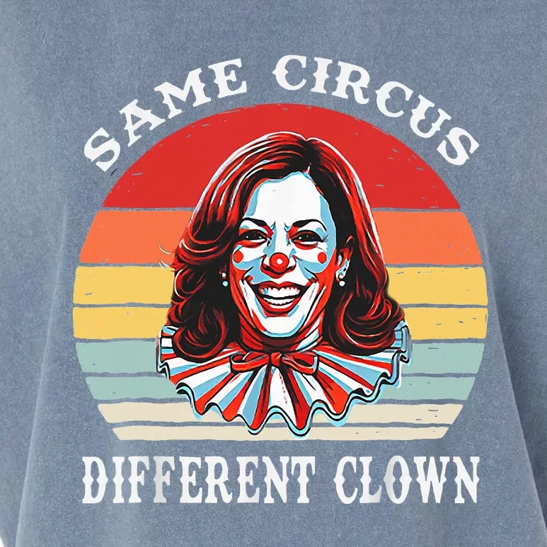 Same Circus Different Clown Funny Kamala Harris Clown Garment-Dyed Women's Muscle Tee