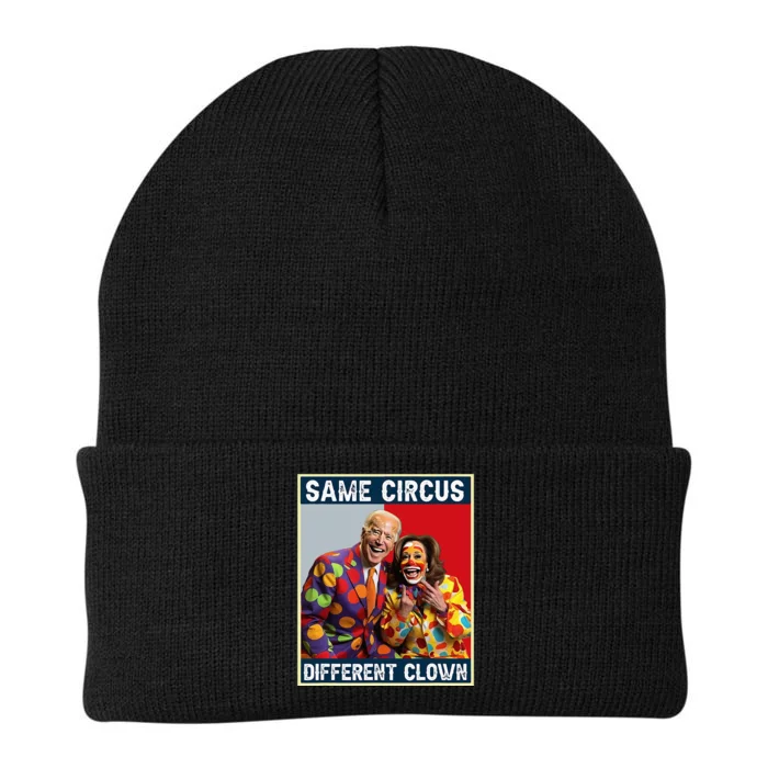 Same Circus Different Clown Funny Kamala Harris Clown Knit Cap Winter Beanie