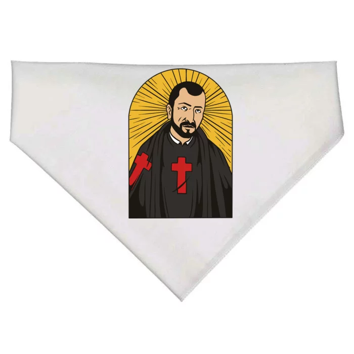 Saint Camille De Lellis USA-Made Doggie Bandana