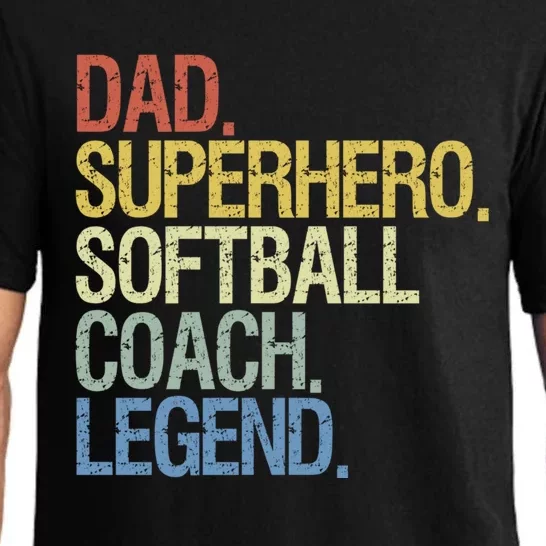 Softball Coach Dad Gift Pajama Set