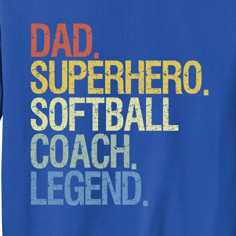 Softball Coach Dad Gift Sweatshirt