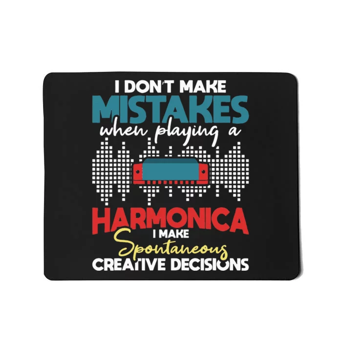 Spontaneous Creative Decisions Harmonica Player Harmonicist Mousepad