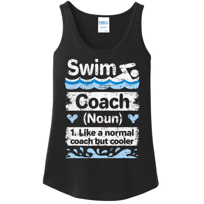 Swim Coach Definition Swimming Coach Ladies Essential Tank